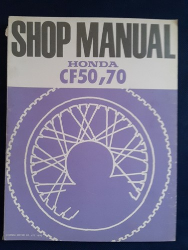 Shop manual handbook honda - honda, cf