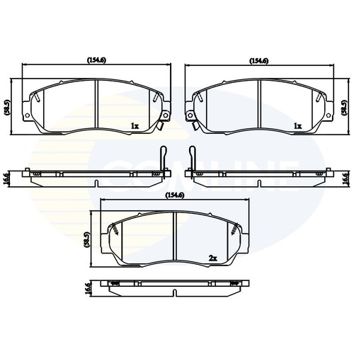 Brake pads set for - pads,