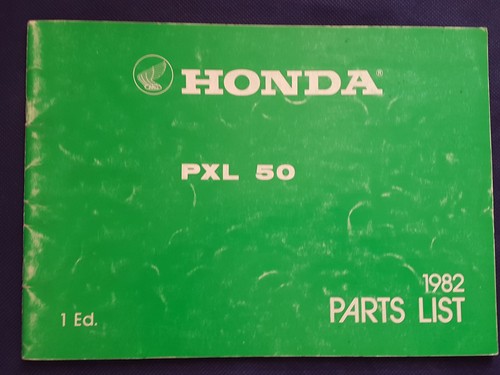 Spare parts list honda pxl - spare,