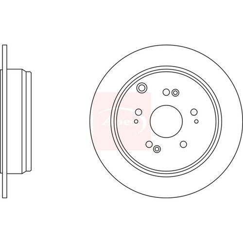 Brake discs solid for honda - for,