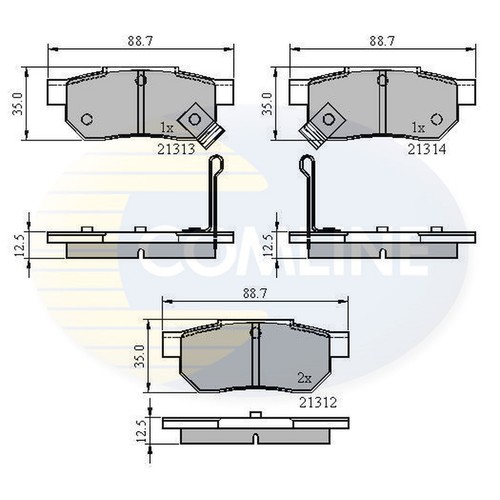 Brake pads set for rover - brake,