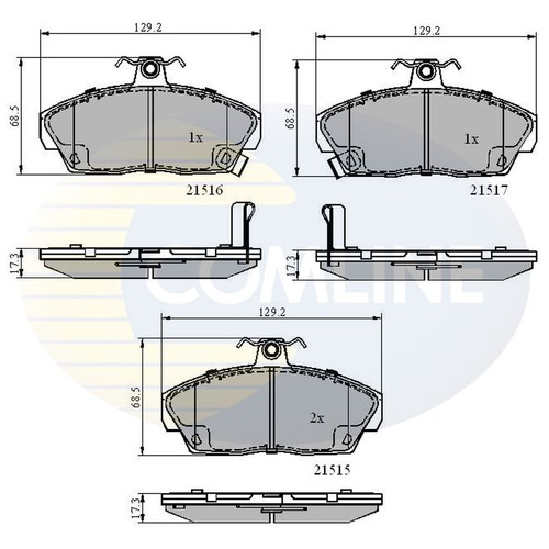 Brake pads set for - pads,