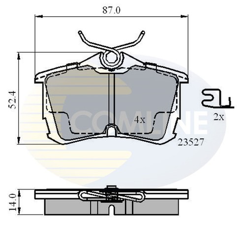 Brake pads set - brake,