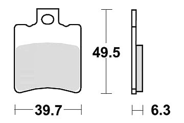 Brake pad benelli pepe - pad,